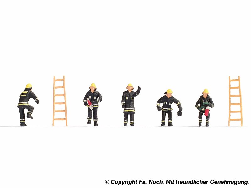 Noch Figuren Spur N Feuerwehr Feuerwehrmänner inkl. Zubehör 36021