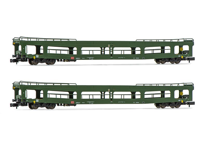 Arnold Güterwagen Autotransportwagen DB AG grün 2-teilig HN4352