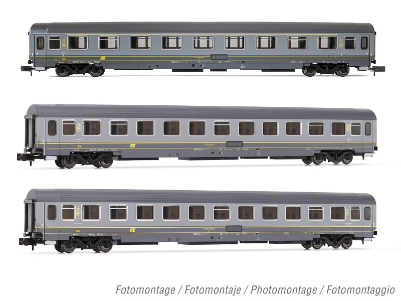 Arnold Personenwagen-Set FS Reisezugwagen UIC-Z1 3-teilig Epoche V HN4393