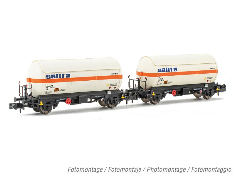 Arnold Güterwagen-Set RENFE 2-achs. Gas-Kesselwagen 2-teilig, Ep. IV HN6524
