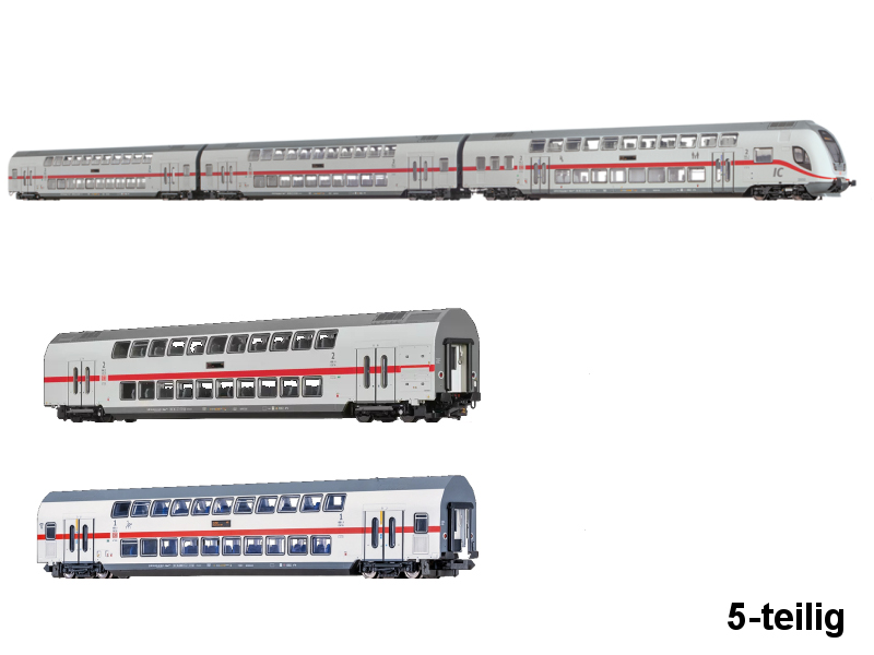 Brawa N Personenwagen-Set Twindexx 5-teilig inkl. Steuerwagen 64523 + 64526 + 64527