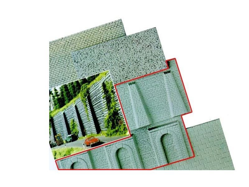 Busch Dekorplatten Mauerplatten Kunststoff 8196