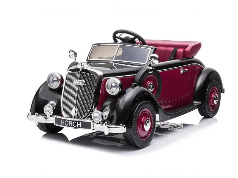 es-toys Kinder-Elektroauto Audi Horch 930V rot / schwarz