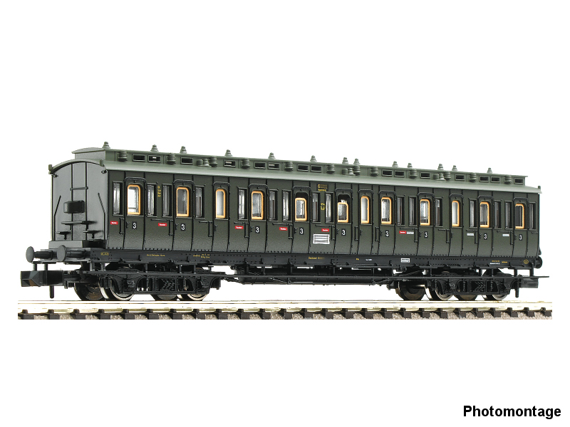 Fleischmann N Personenwagen Abteilwagen 3. Klasse DRG Epoche II 6260101