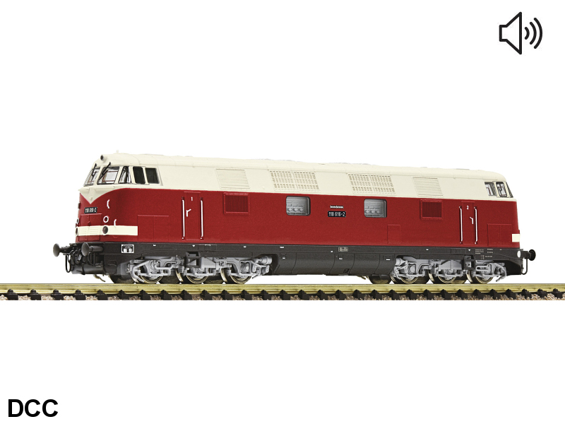 Fleischmann N Diesellokomotive BR 118, DR Epoche IV, DCC digital + Sound 721474