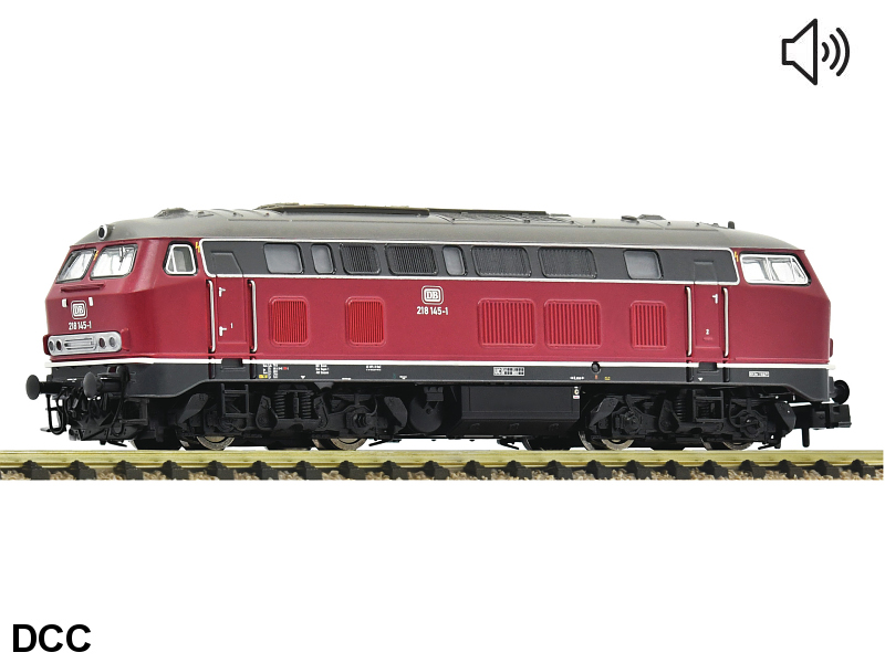 Fleischmann N Diesellokomotive BR 218, DB Epoche IV, DCC digital + Sound 724301