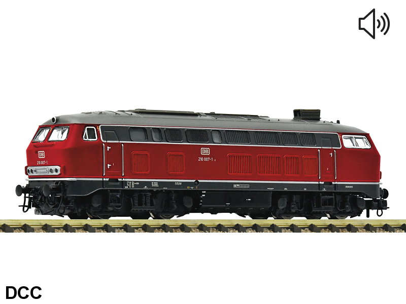 Fleischmann N Diesellokomotive BR 210 DB Epoche IV DCC digital + Sound 7370008