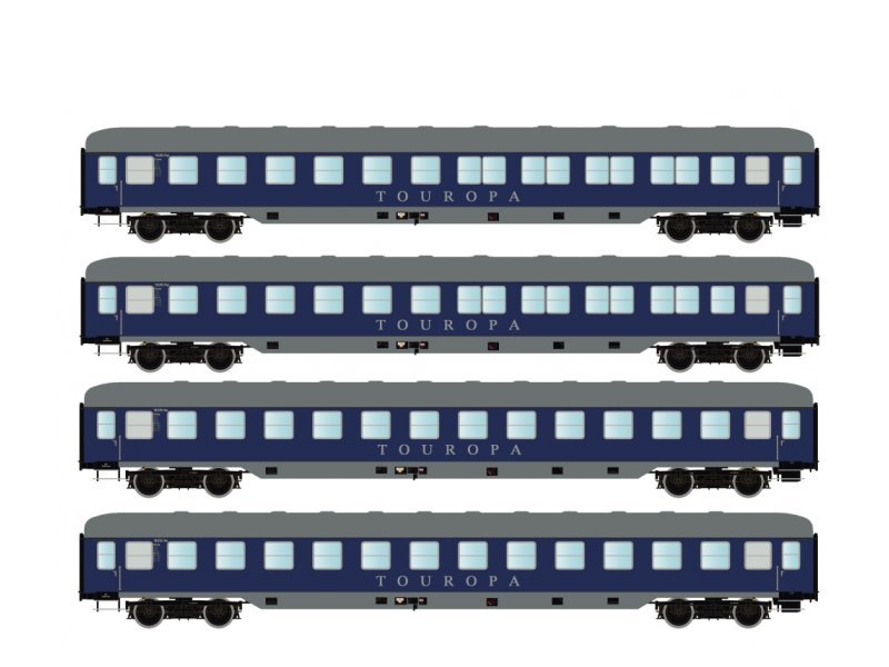 Hobbytrain Personenwagen-Set TOUROPA DB Ep.IIIb 4-teilig H22200