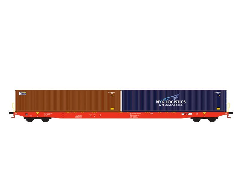 Hobbytrain Güterwagen Container Tragwagen RCA tBeacon + NYK Logistics Epoche VI H23102