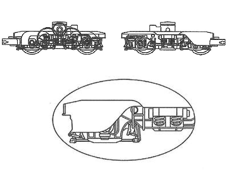 Ersatzteil Hobbytrain Elektrolok E10 / BR 110 / BR112 Bügelfalte