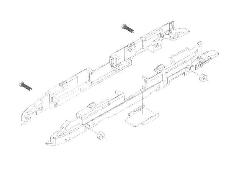 Ersatzteil Hobbytrain H2620 Kruckenberg Schienenzeppelin Chassis H2620-5