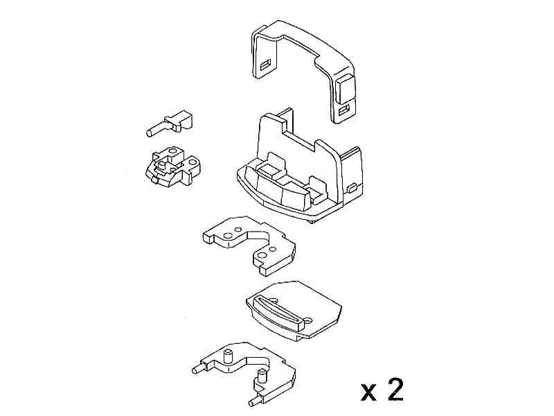Ersatzteil Hobbytrain Elektrolok E10 / BR 110 / BR112 Bügelfalte