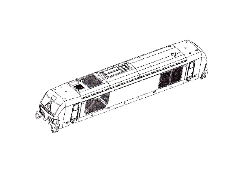Ersatzteil Hobbytrain Diesellok BR 247 Vectron Gehäuse