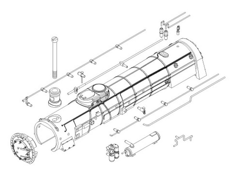Ersatzteil Ersatzteile Hobbytrain  Badische IV BR18 BR 18 Dampflok