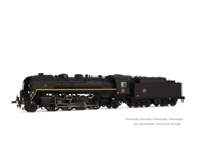 Arnold Dampflokomotive 141R840 schwarz / gelb SNCF Öltender Epoche III HN2484