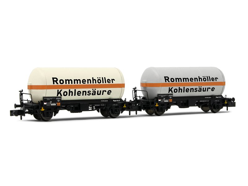 Arnold Güterwagen-Set DB 2-achs. Gas-Kesselwagen 2-teilig, Ep. IV HN6604