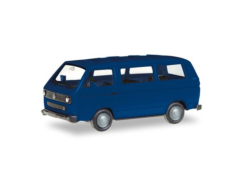 Herpa H0 VW T3 Bus ultramarinblau MiniKit unbedruckt 013093-002