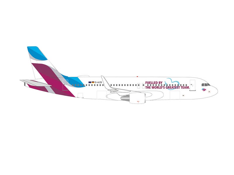 Herpa Wings 1:500 Airbus A320 Eurowings "Team" 535533