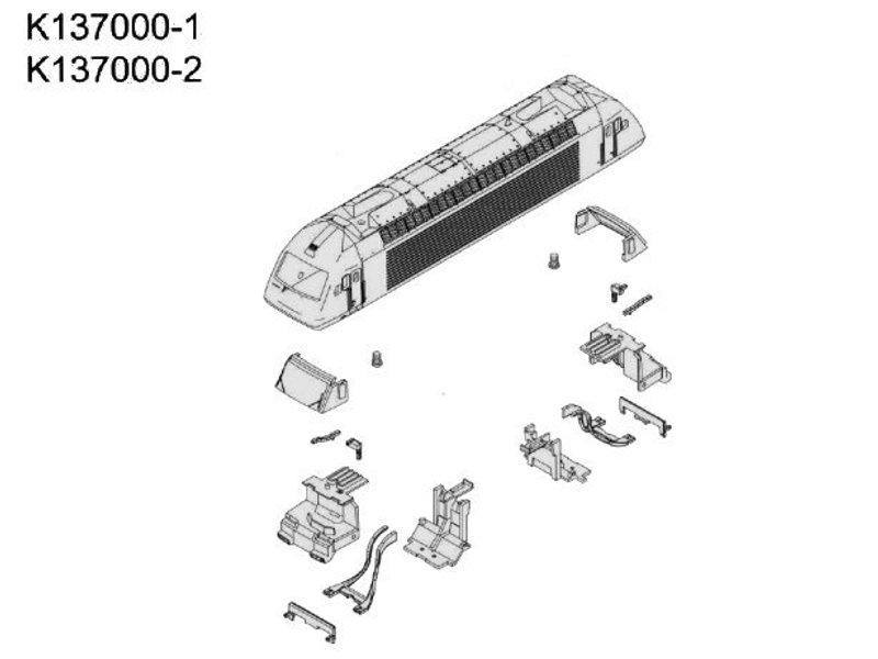 Ersatzteil Re 4/4 460 Gehäuse SBB