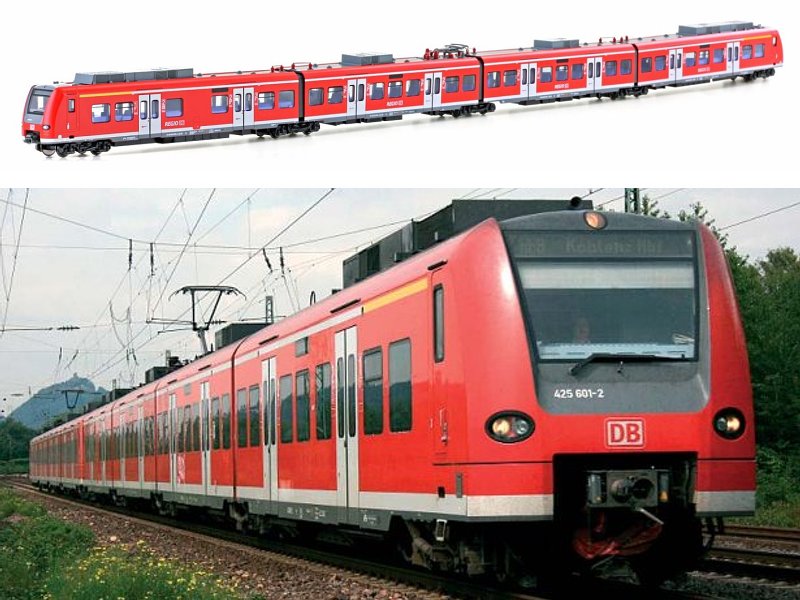 KATO Nahverkehrs - Triebzug ET 425 DB Regio 4-tlg. , Ep.V-VI, neutral K101716