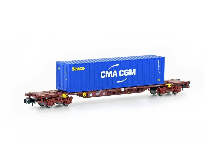 MF Train Güterwagen VTG  4-achs. Container-Tragwagen mit Container MF 33443
