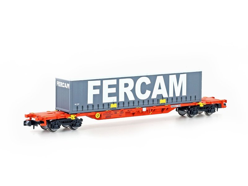MF Train Güterwagen WASCOSA  4-achs. Container-Tragwagen mit Container MF 33446