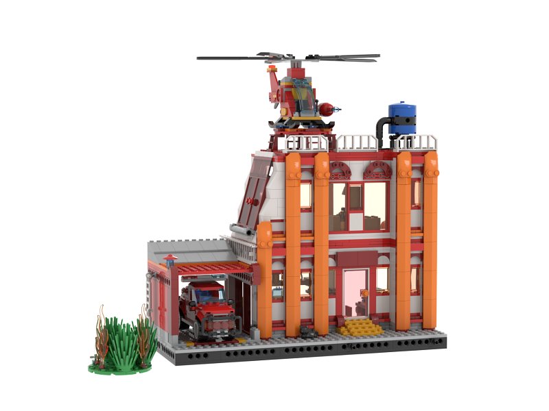 Stone Heap Bausteineset Kivis Feuerwehrwache 1105 Teile SH-10002