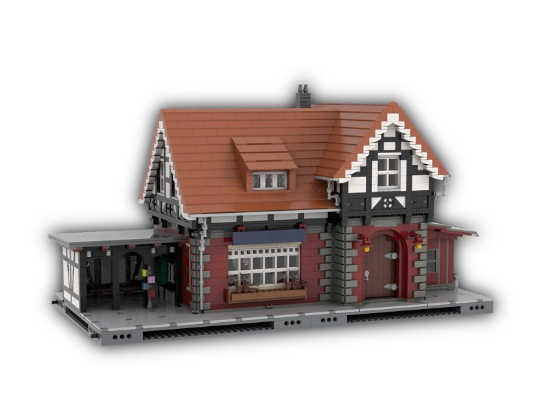 Stone Heap Bausteineset Der Landbahnhof 3222 Teile SH-2021