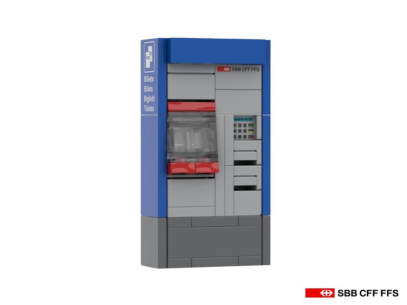 Stone Heap Bausteineset SBB-Billetautomat 61 Teile SH-3003