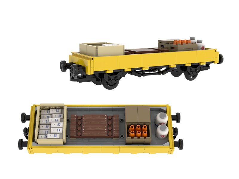 Stone Heap Bausteineset Niederbordwagen Kklm 505 409 Teile SH-3024